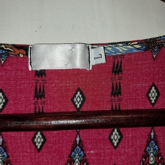 Bohemian style dress. 3/4 sleeves. Size Large.  Non smoking home. - Picture 3 of 5